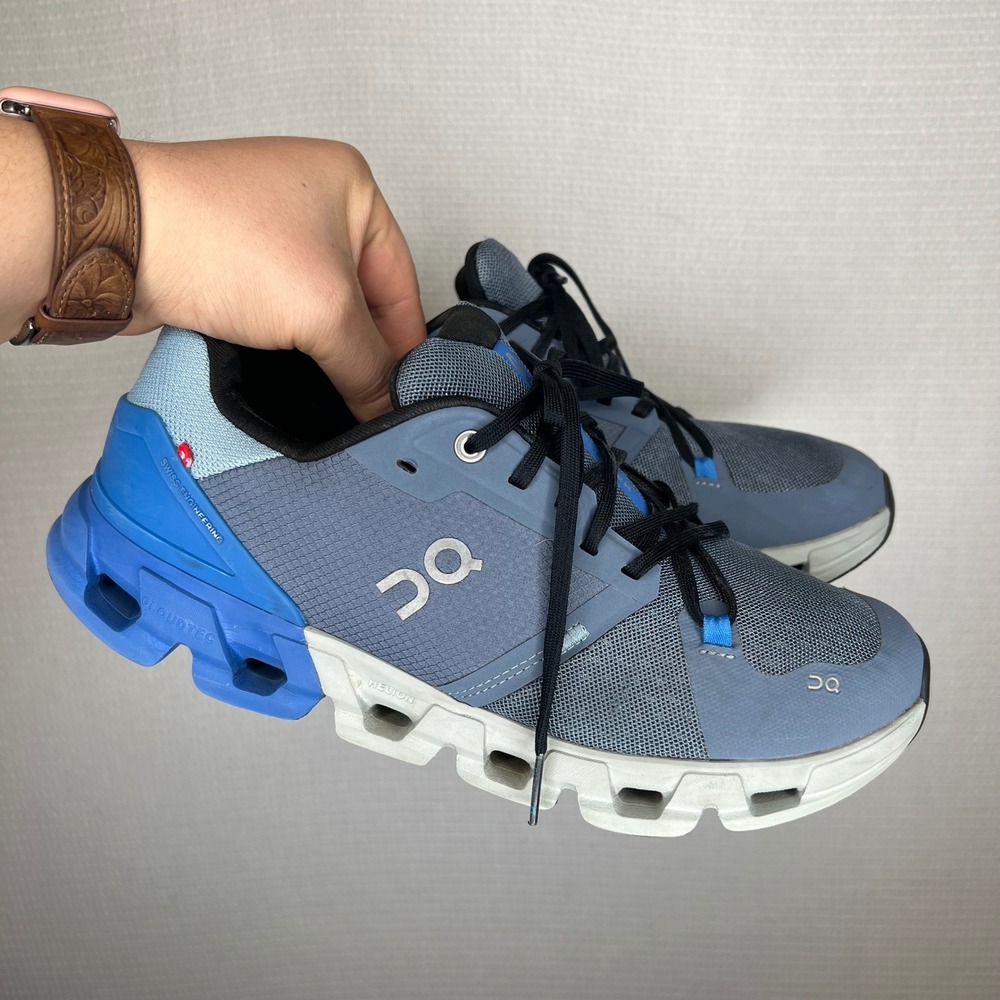 On Running Men's Blue and Gray Cloudswift Athletic Shoes